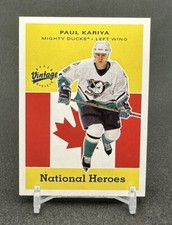 2000-01 Upper Deck Vintage National Heroes Paul Kariya Anaheim Mighty Ducks #NH1