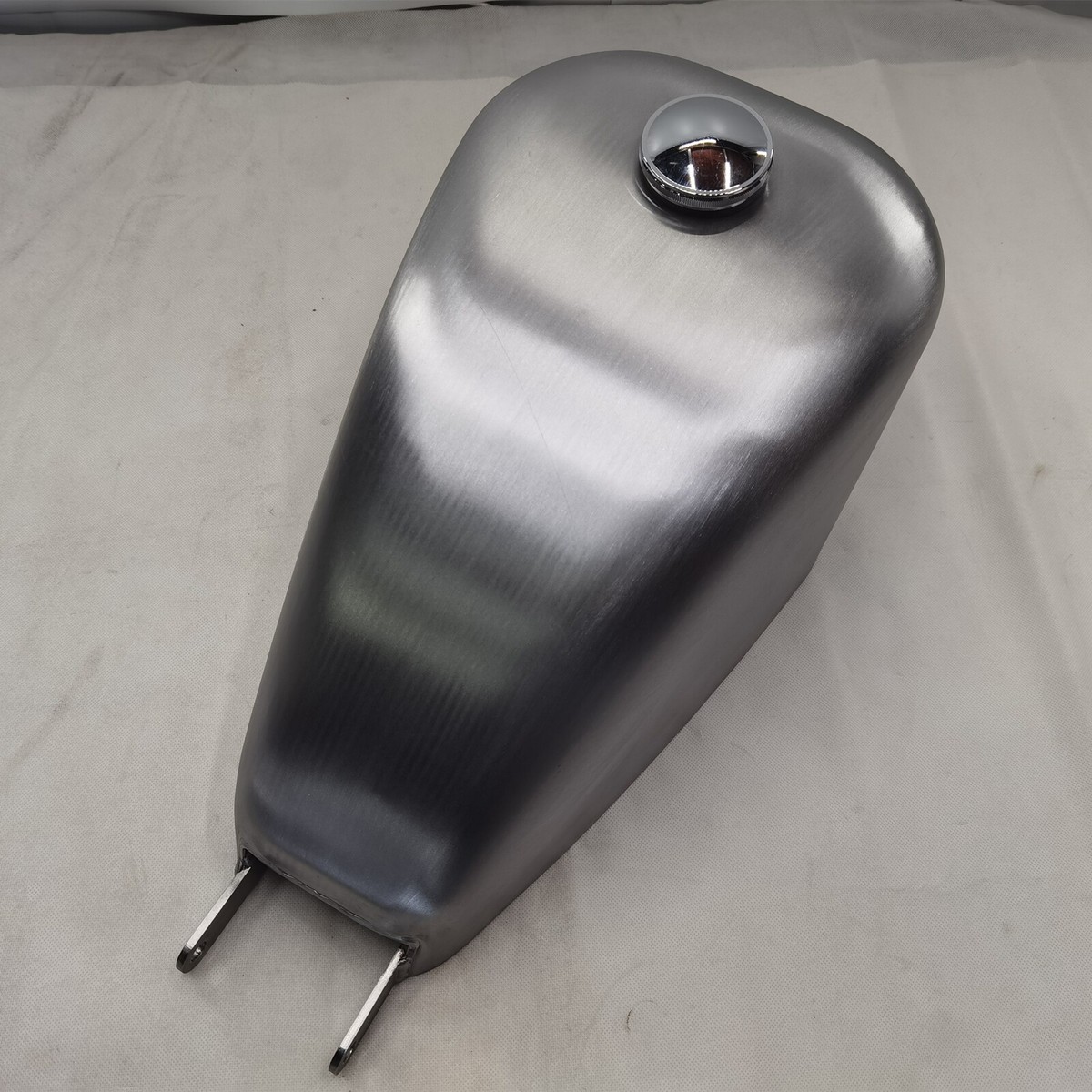 1 Set Unpainted Silver 12L Petrol Gas Fuel Tank Fit For Harley