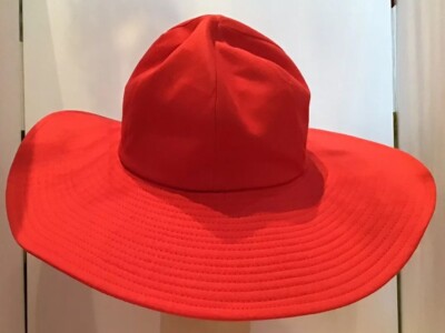 Vintage 80s Betmar Wide Brim Red Straw Sun Hat s-l400.jpg main image 3