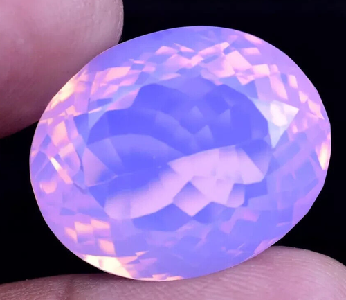 AAA+ 85.95 Ct. Large Natural Purple Pink Fire Opal Oval Cut Loose Gemstone Gift - Picture 5 of 9