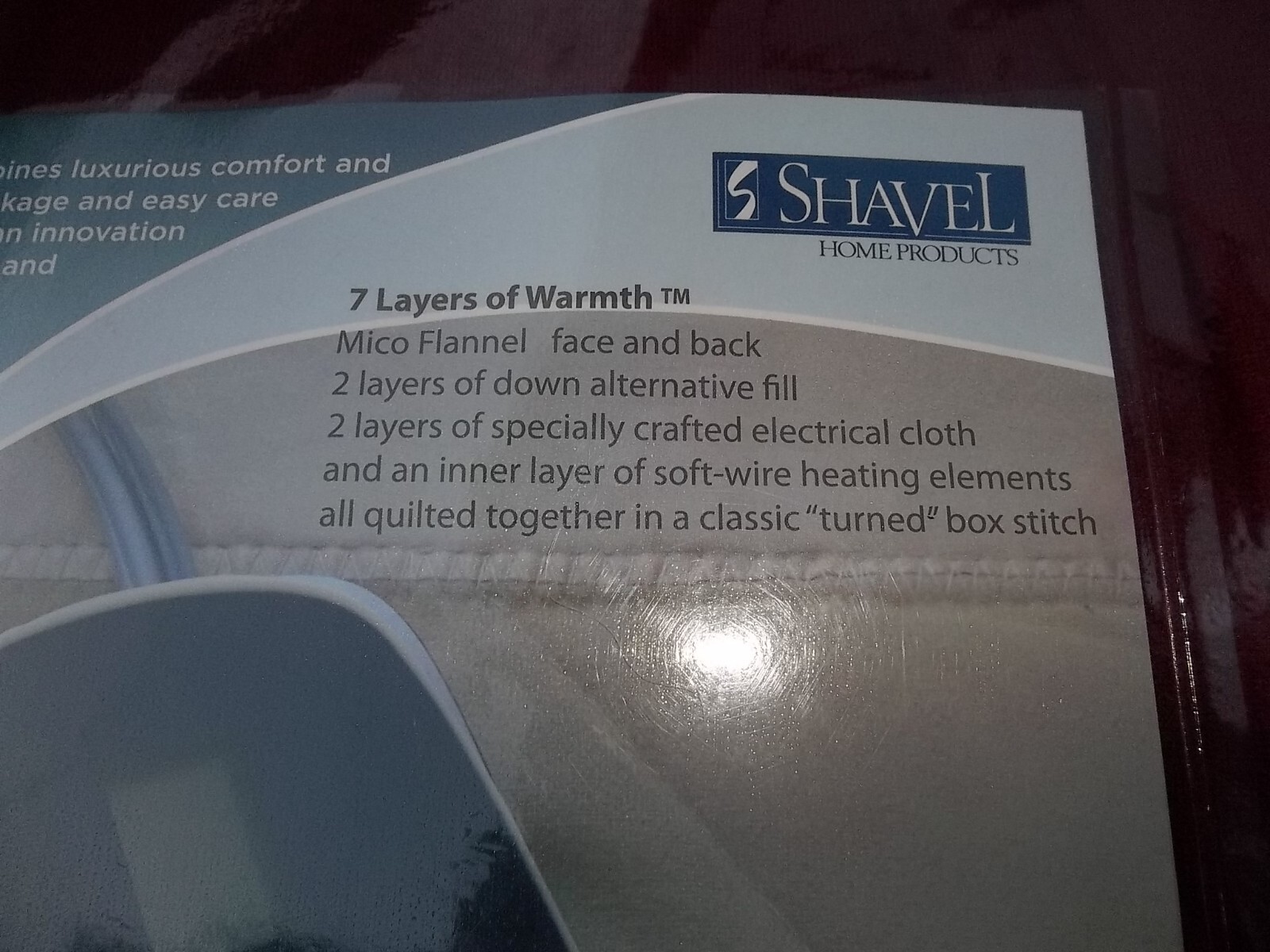 Shavel Home Products Micro Flannel Queen-Size Heated Electric Blanket with Sh...