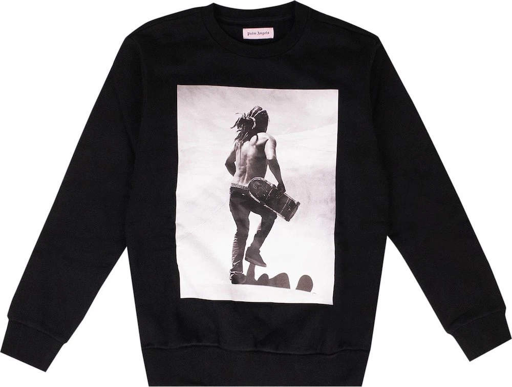 BEAR CREW SWEATSHIRT in black - Palm Angels® Official