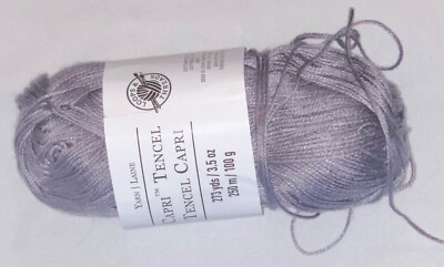 Loops & Threads Capri Tencel Yarn, Gray, #TN-04, 3.5 Oz., 273 Yards, #3 Light