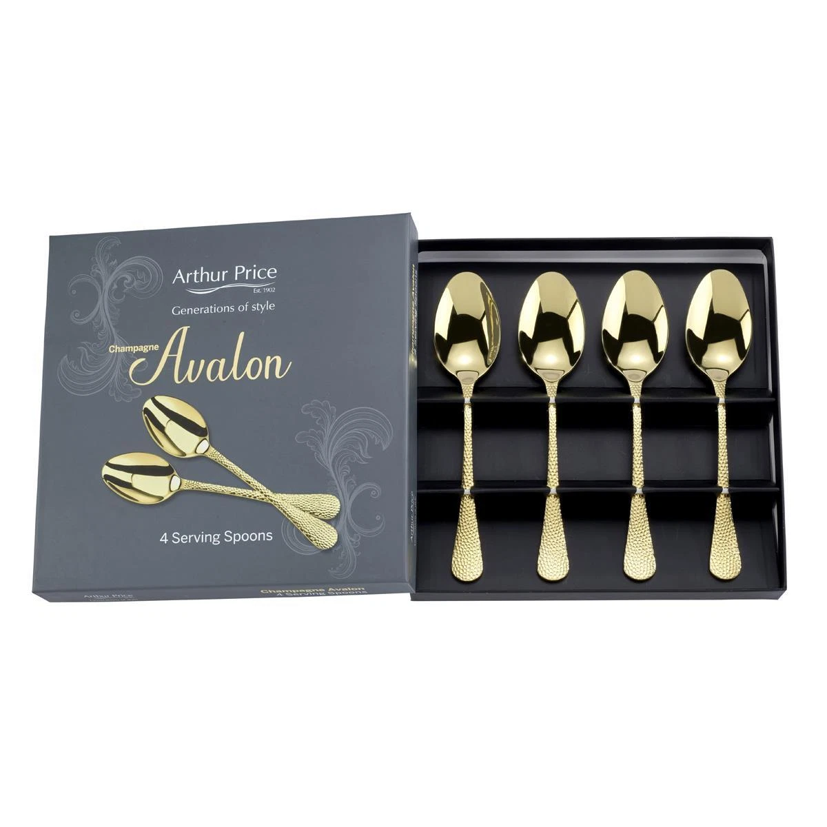 Arthur Price Classic Bead: Set Da 6 Forchette Da Pasticceria In Acciaio Inox 18/10 - Design Inglese