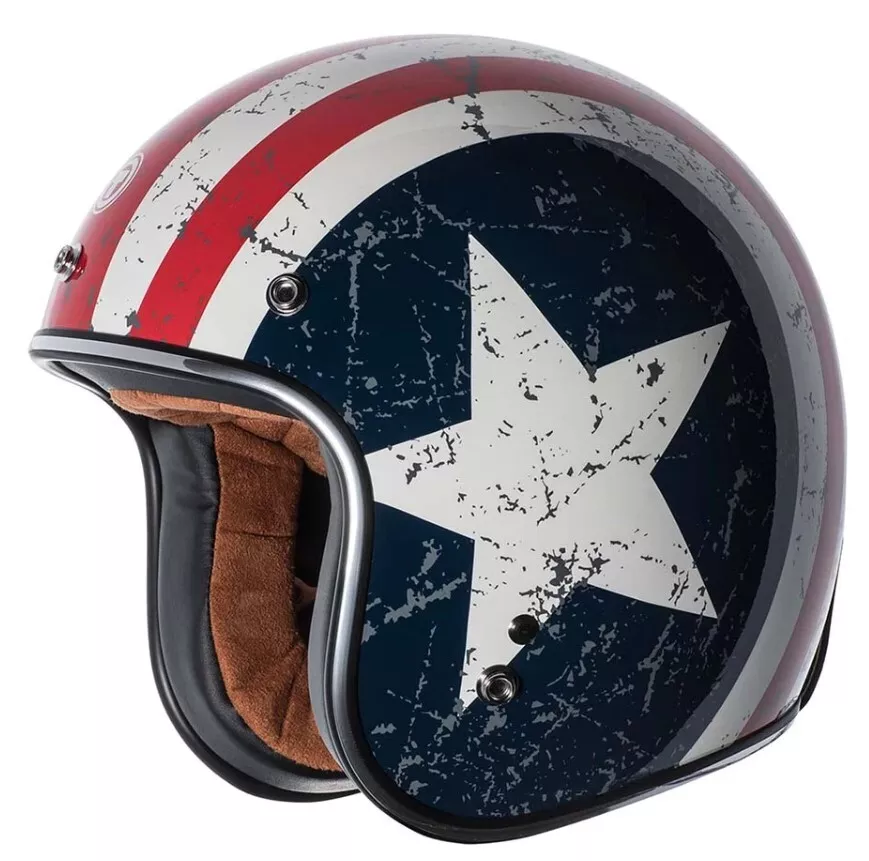 Vintage rebel flag motorcycle helmet hot sale
