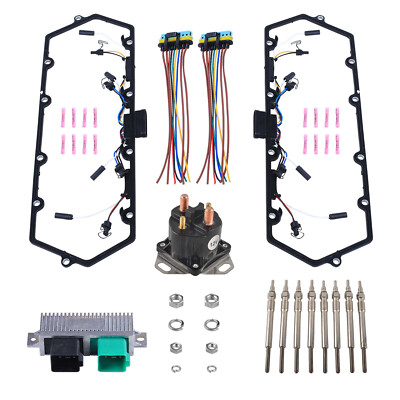 Valve Cover Gasket Harness&Glow Plug&Relay&Controller For 98-03 Ford 7.3L Diesel