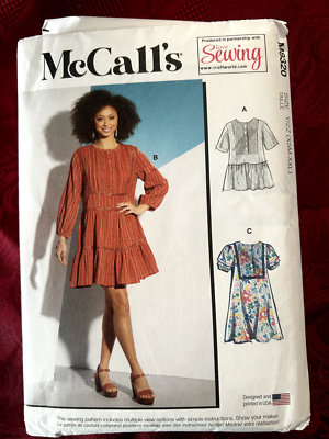 TRACKED McCall's M8320 BOHO LAYERED TIER DRESS Sewing Pattern uncut SIZE  4-14* | eBay