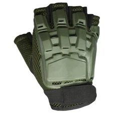 Mafoose Men's Half Finger Plastic Back Airsoft Paintball Tactical Gloves