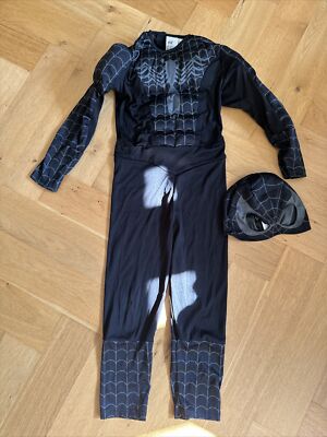 Kostüm Verkleidung Kinder Anti Spidermann 110/116 Schwarz