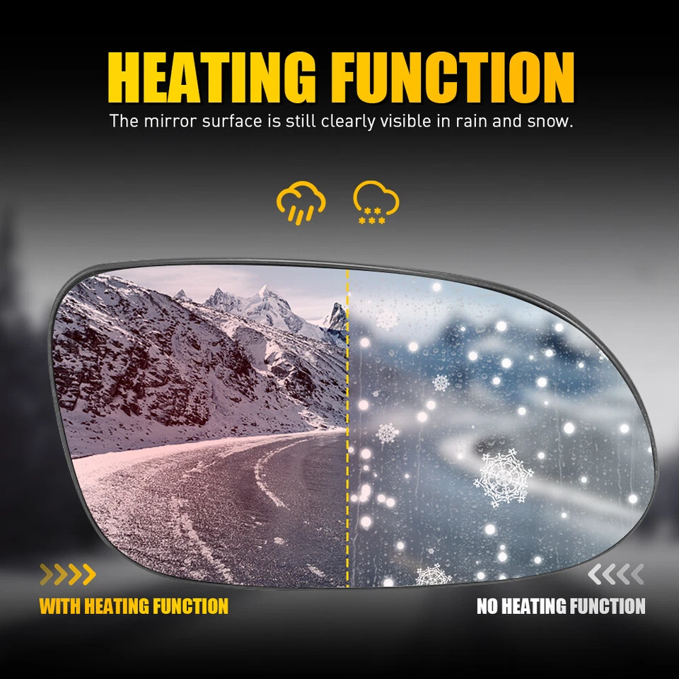 Espejo de cristal para Mercedes CLK320 CLK430 SL500 SLK230 SLK320 pasajero lado derecho Foto 4 de 4