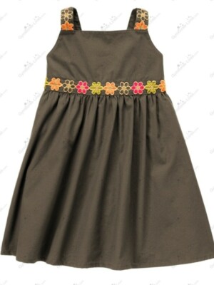 Gymboree 18-24 mo Batik Summer Olive Embroidered Dress NWT Retail 2011