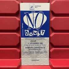 No Doubt Goldfinger Hamburg Markthalle Concert Ticket Stub Vintage November 1996