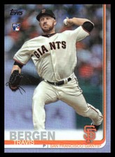 2019 Topps Update Travis Bergen #US40 Rainbow Foil RC San Francisco Giants