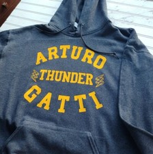 NEW Arturo Thunder Gatti Jersey city boxing hoodie hooded sweatshirt GYM BAR