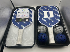 Parrot Paddles Duke Blue Devils Pickleball Paddle Set  New in Case 