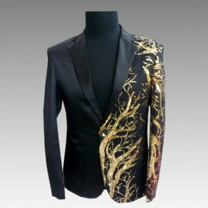 glitter suit jacket