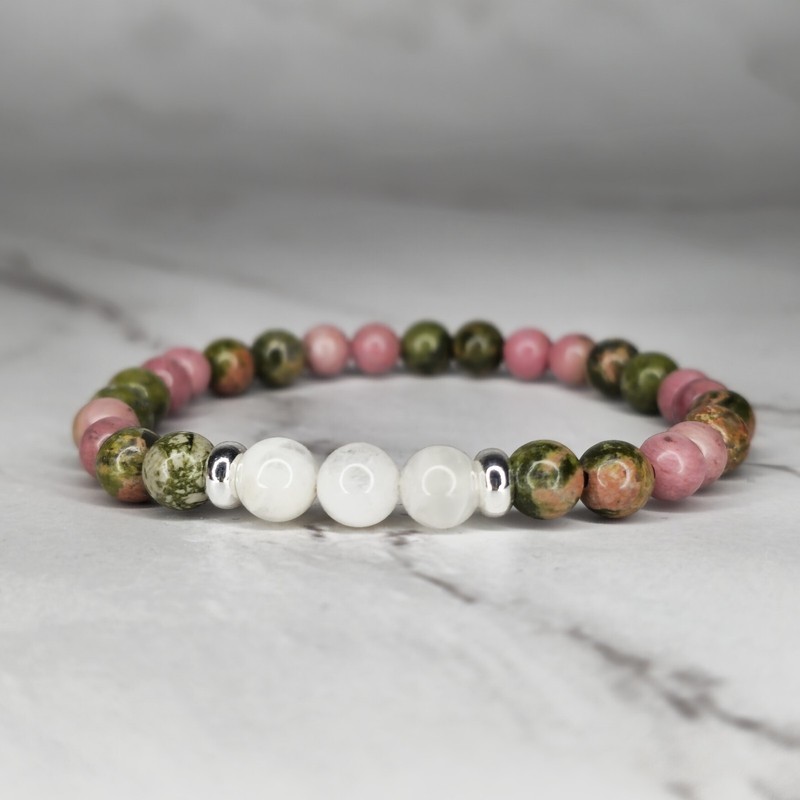 Fertility Healing Crystal Bracelet 7.5in Natural Stone - Product main view