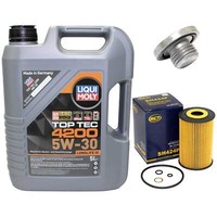 MotoröL Set 5W-30 5 Liter + ÖLfilter + ÖLablassschraube FüR BMW 3Er E46 136 PS