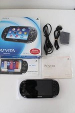 PS Vita Console Crystal Black PCH-1100 OLED 3G/Wi-Fi SONY 1000 Series