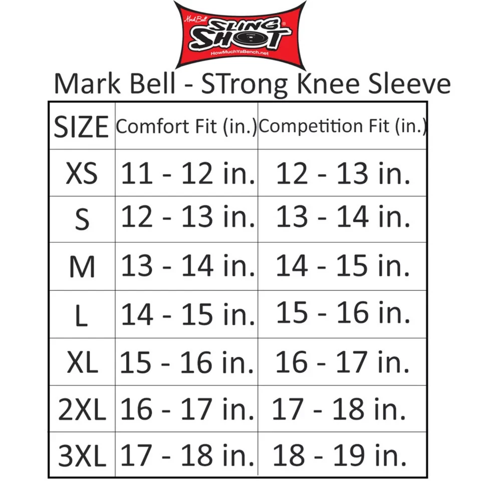 Sling Shot Strong Knee Sleeves by Mark Bell – 7mm Thick Neoprene Support, Black - Image 3 of 3