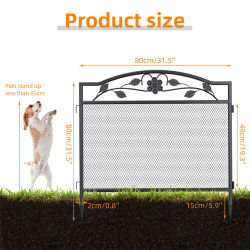 5pcs Heavy Duty Garden Fence Outdoor Flower Edging Border Protecter Dog Barrier - Picture 9 of 12