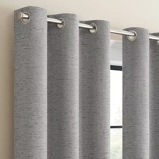    Eclipse 2pk Blackout Adagio Curtain Panels Gray 63" L x37" W NEW