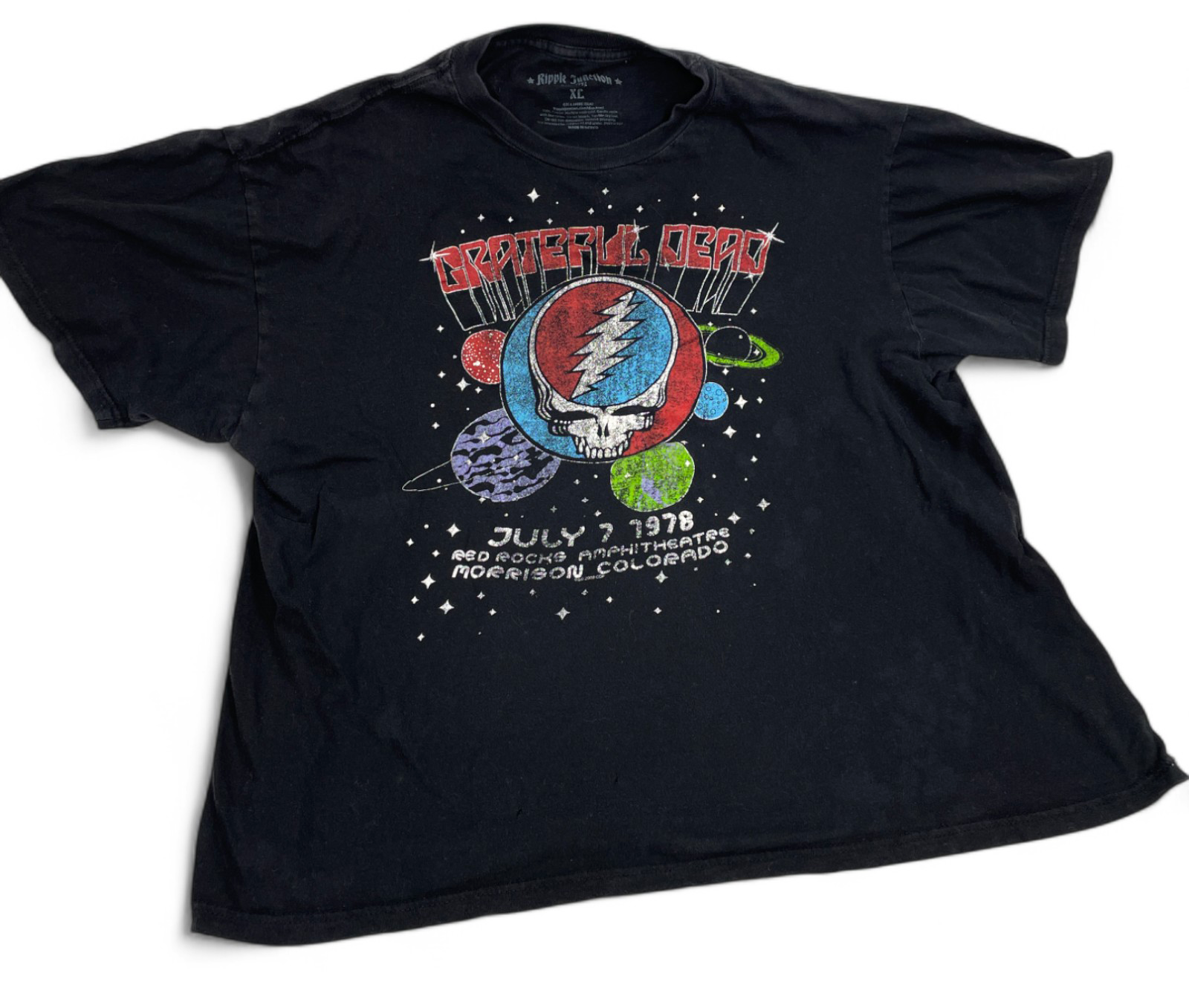 Grateful Dead Red Rocks Concert Tour Tee XL Ripple Junction Vintage Band Shirt  