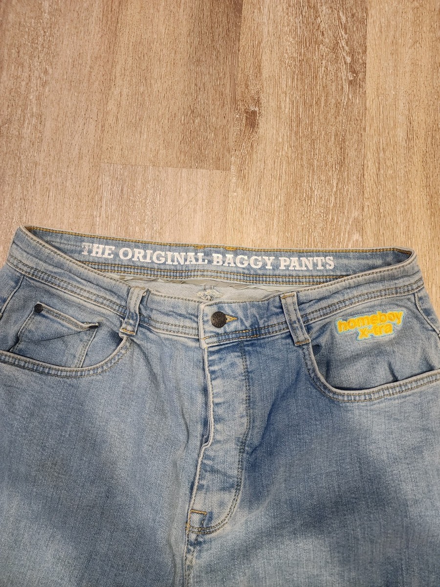 Homeboy X-tra Loud Couture Light Blue Jean Baggy Pants Skate Homeboy X-tra Loud Couture Light Blue Jean Baggy Pants Skate