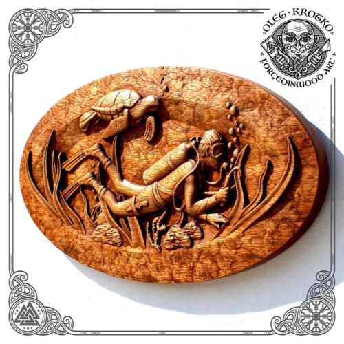 Raven Trisquel Table Celtic Wood Symbol Norse Wall Hanging Viking Home Art-