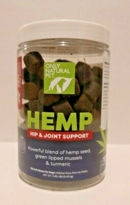 Only Natural Pet Hemp Hip & Joint Support - 120 Soft Chews Exp.  01 / 2027