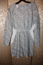 Anthropologie Saturday Sunday Heather Gray Space Dyed GAEL Dress Medium M