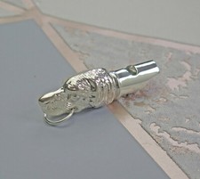 Hochwertig Solid 925 Sterlingsilber Auszeichnung Hund Pfeife