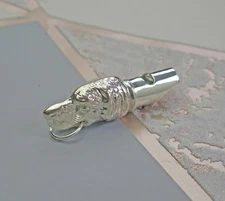 High Quality Solid 925 Sterling Silver Gun Dog Whistle 