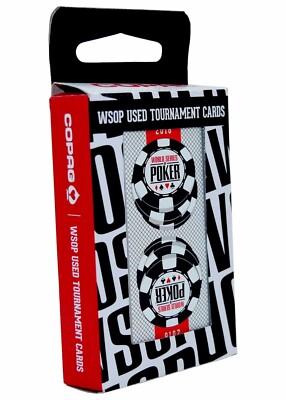 Authentic Deck Dealt at 2016 WSOP Black Used Copag Plastic Playing Cards Bridge