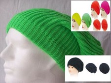 Strickmütze Mütze LONG BEANIE Slouch RASTA Style 15W17M