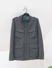 Boggi Milano Luxury Men's Dark Khaki Wool & Nylon Coat Jacket Size 46