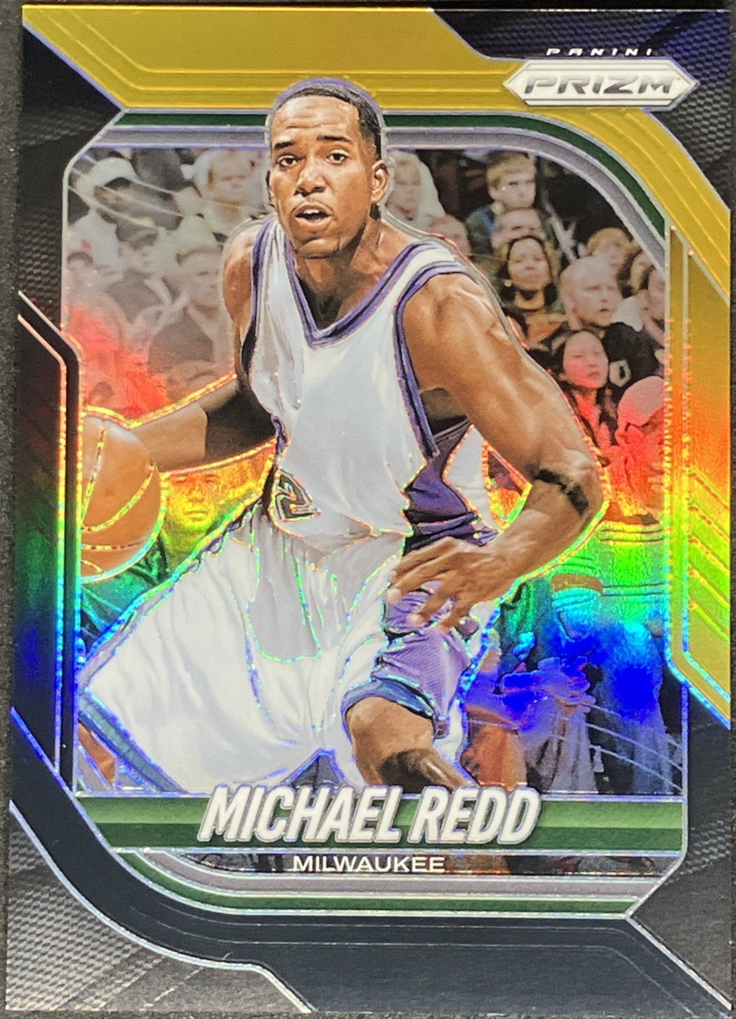 Michael Redd 2025-26 Panini Prizm Black Gold /5 SSP Bucks #65