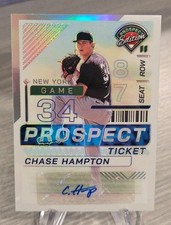 Chase Hampton 2024 Panini Prospect Edition Holo Prizm Autograph #34 Yankees