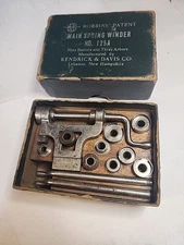 VINTAGE K&D WATCHMAKER TOOL MAINSPRING WINDER No. 125A POCKET & WRIST WATCHES