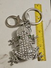 RHINESTONE STUDDED LUCKY MONEY FROG METAL KEYCHAIN, KEY RING, HALLMARK — photo 7