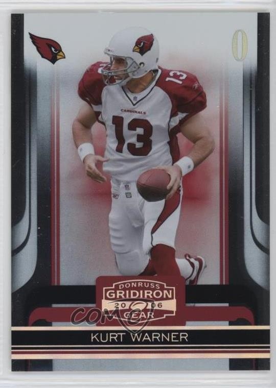 2006 Donruss Gridiron Gear Silver O's 74/250 Kurt Warner #2 HOF 7v7