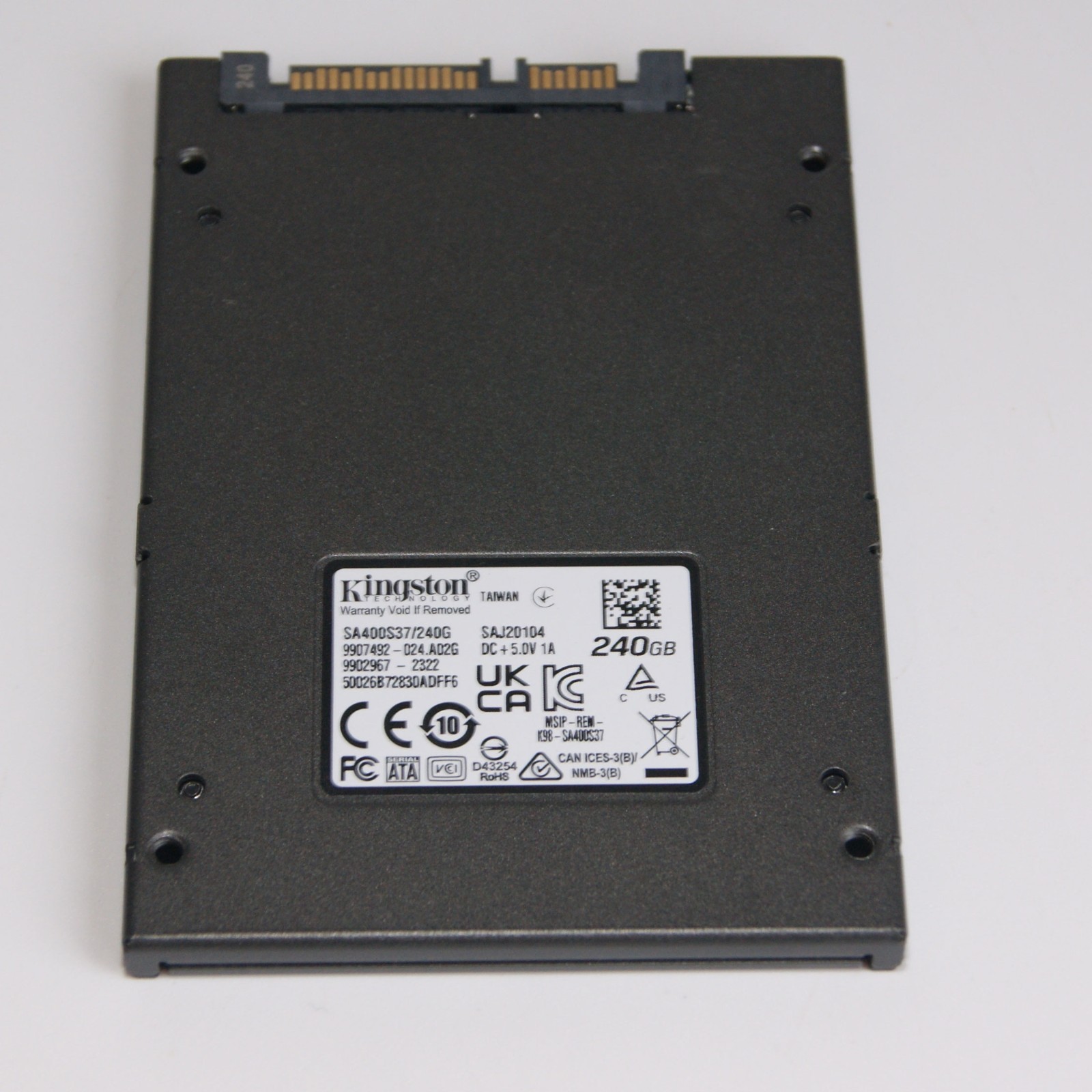 240GB KINGSTON A400 SA400S37/240G 2.5"" SSD DISK DRIVE