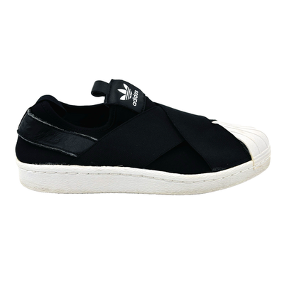 Womens 6 Adidas Superstar Black White Clamshell Toe Slip On Shoes Sneaker  S81337 | eBay