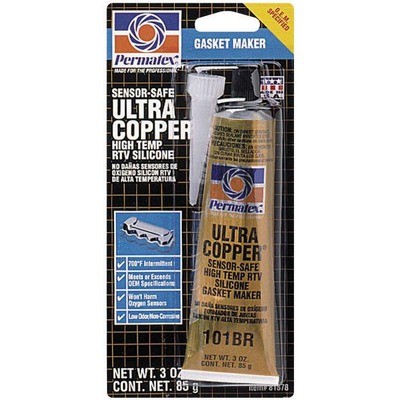 PERMATEX Ultra Copper Gasket Maker 3oz Carded Tube- 81878