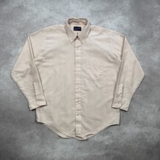 Vintage 60s/70s Aristocrat Striped Button Down Shirt L Size Pink True Vintage