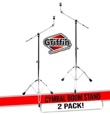 Cymbal Stand With Boom Arm by GRIFFIN (2 Pack...