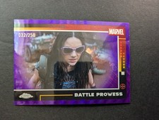 2025 Topps Chrome Marvel Deadpool #82 Wolverine Battle Prowess Purple Wave /250 