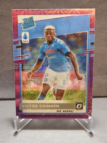 Victor Osimhen [Purple Mojo] #2 2020 Panini Chronicles Optic Rated Rookies Serie A card
