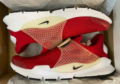 Nike Sock Dart 2016 Gym Red Men's Running Shoes 819686-601 Box Slip On Size 11
