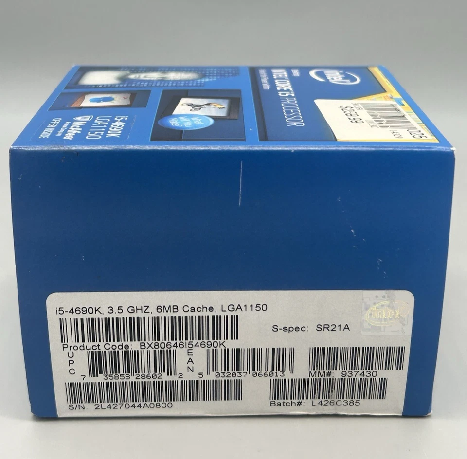 Intel Core i5-4690K 3.5GHz Quad-Core Boxed Processor (BX80646154690K) - Sealed - Image 4 of 4